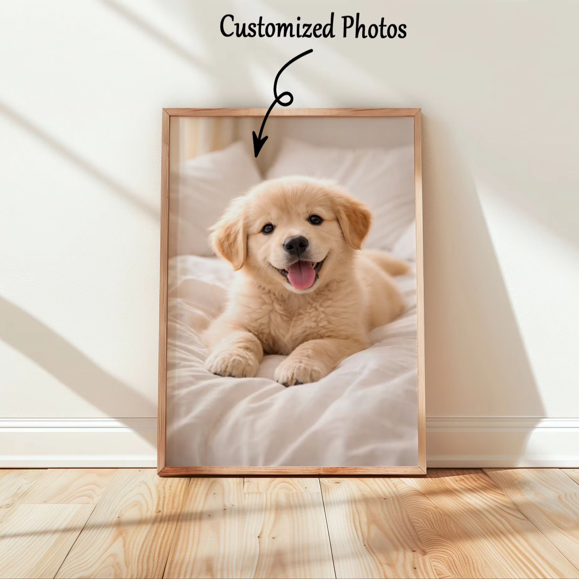 Pet Portrait Custom - Impresión de fotografía personalizada sobre lienzo,