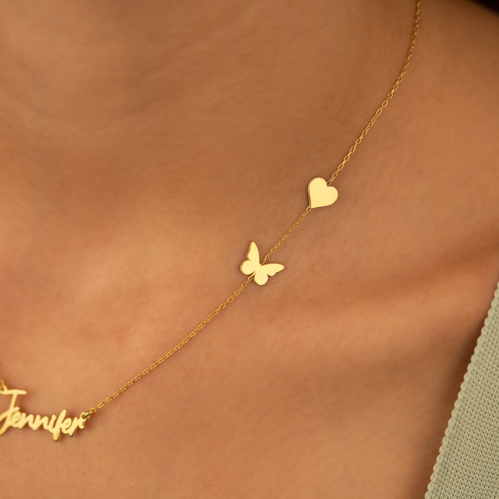 Collares personalizados con fo - Birth Flower Necklace reseña y precio